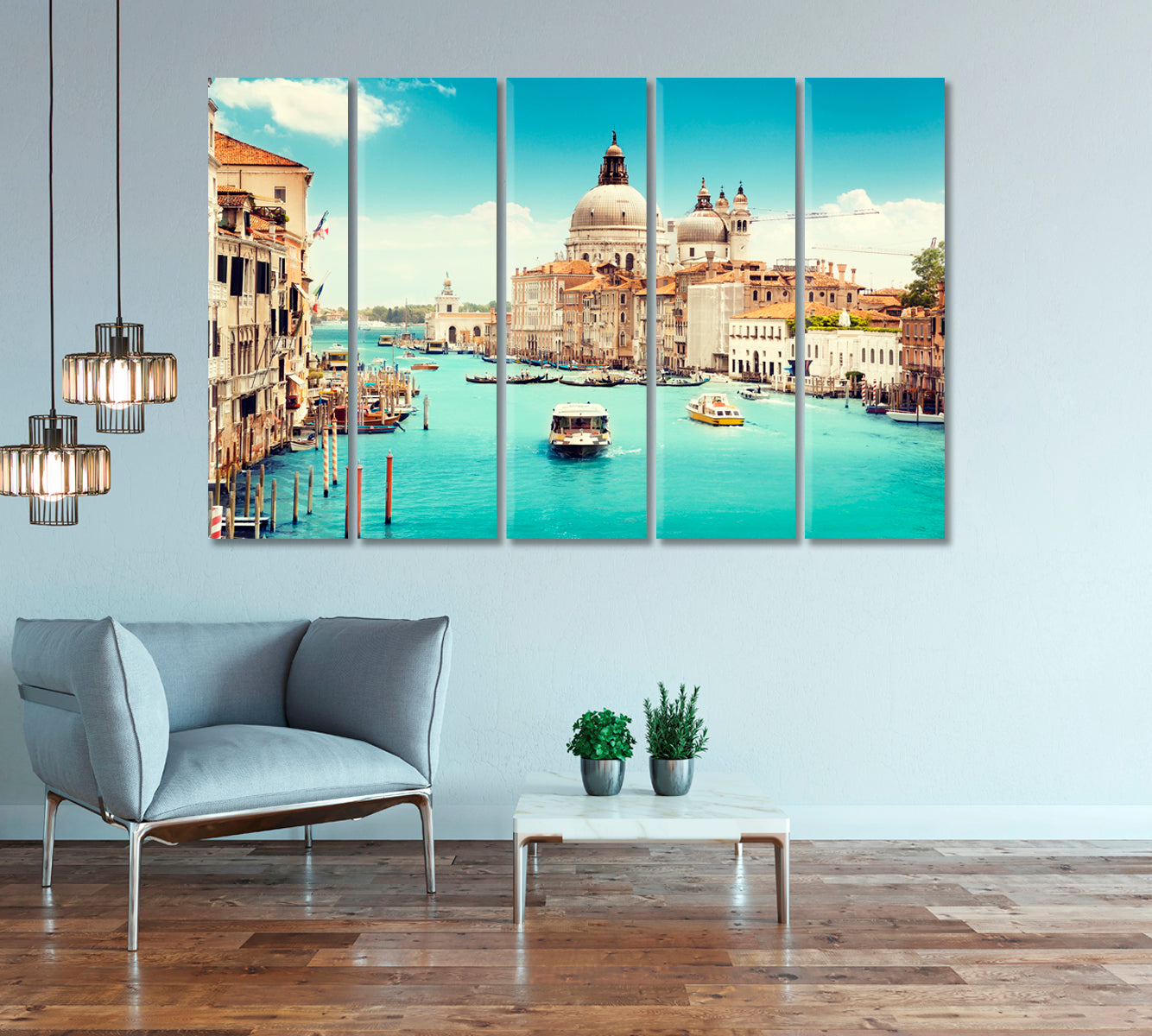 Grand Canal and Basilica Santa Maria Della Salute Venice Italy Canvas Print-Canvas Print-CetArt-1 Panel-24x16 inches-CetArt