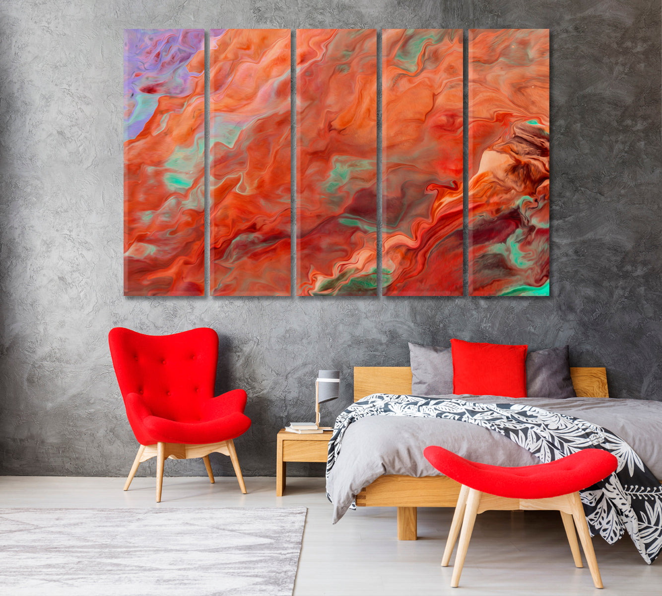 Creative Colorful Abstraction Canvas Print-Canvas Print-CetArt-1 Panel-24x16 inches-CetArt