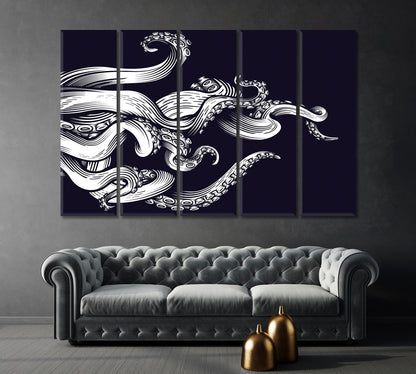 Octopus Tentacles Canvas Print-Canvas Print-CetArt-1 Panel-24x16 inches-CetArt
