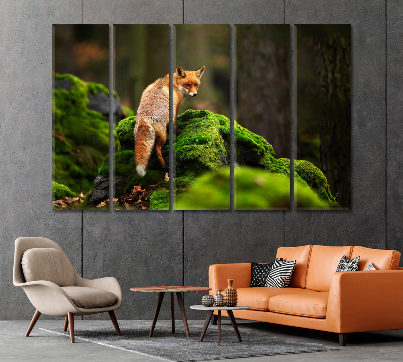 Fox Canvas Print-Canvas Print-CetArt-1 Panel-24x16 inches-CetArt