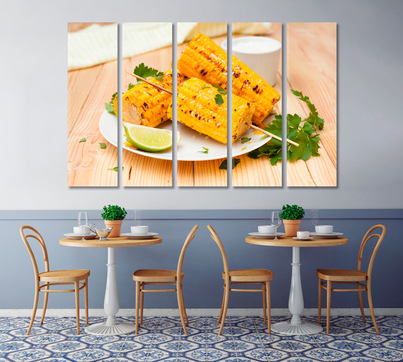 Corn Cobs Canvas Print-Canvas Print-CetArt-1 Panel-24x16 inches-CetArt