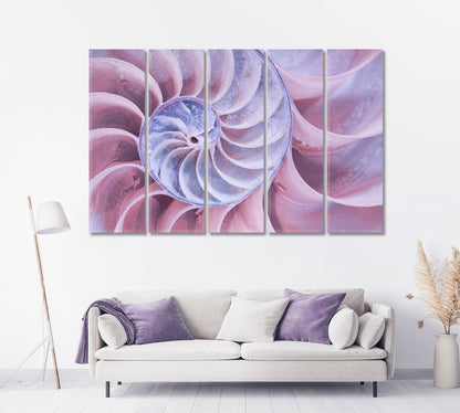 Nautilus Shell Canvas Print-Canvas Print-CetArt-1 Panel-24x16 inches-CetArt