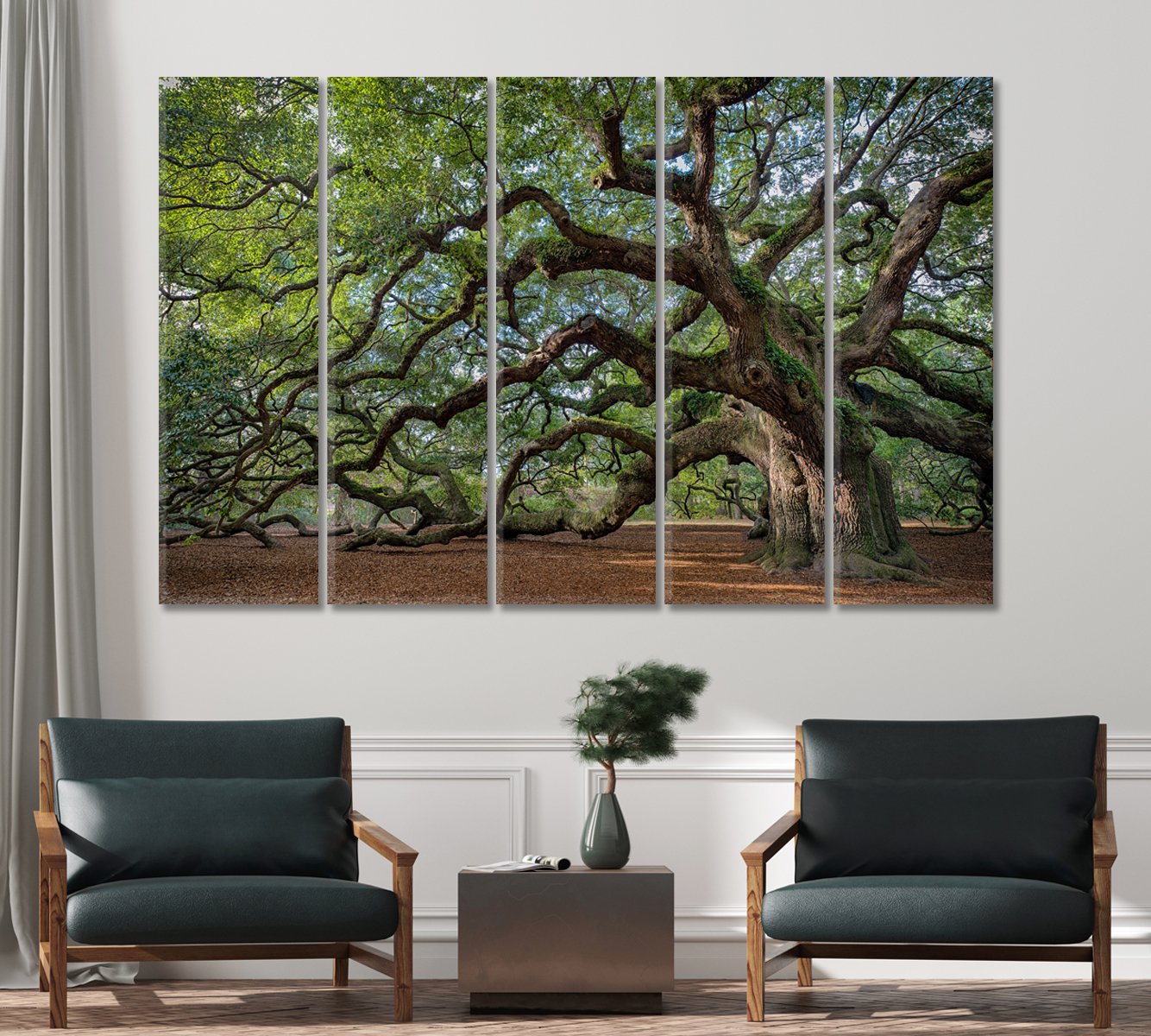 Oak Tree Canvas Print-Canvas Print-CetArt-1 Panel-24x16 inches-CetArt