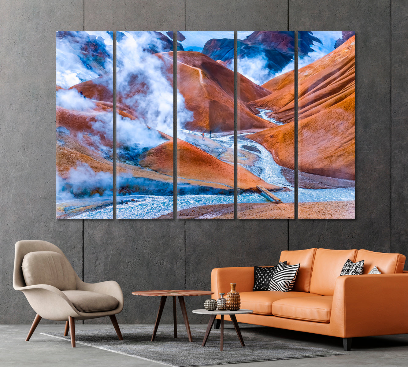 Geothermal Valley in Kerlingarfjoll Iceland Canvas Print-Canvas Print-CetArt-1 Panel-24x16 inches-CetArt