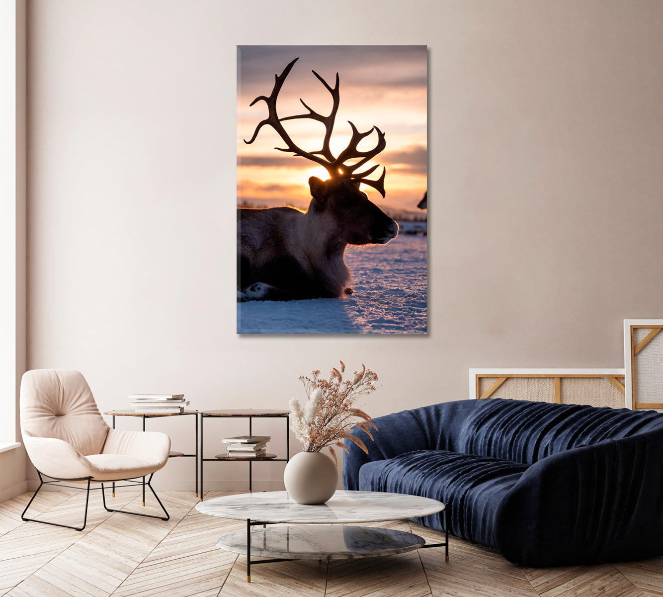 Reindeer Canvas Print-Canvas Print-CetArt-1 panel-16x24 inches-CetArt