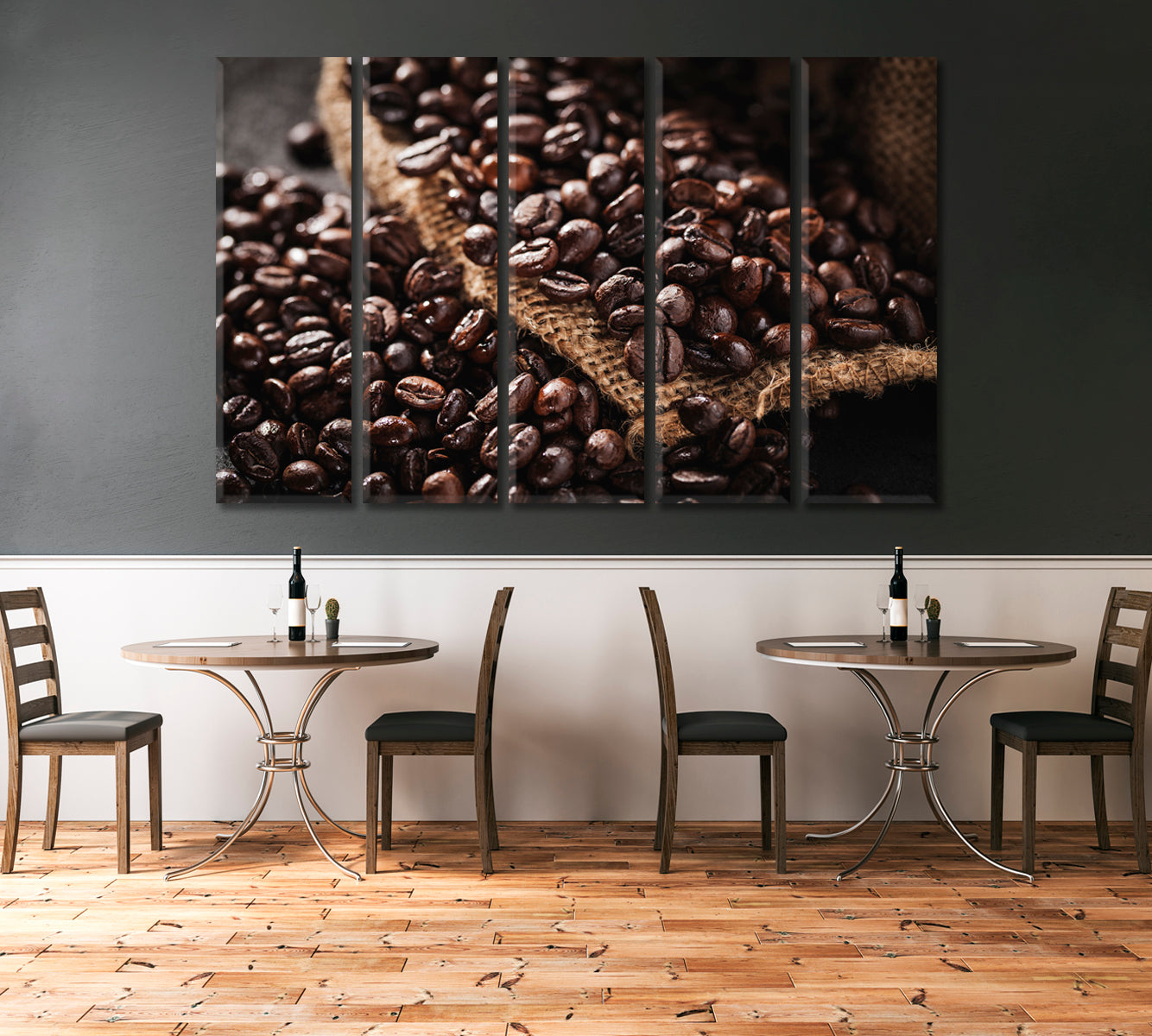 Coffee Beans Canvas Print-Canvas Print-CetArt-1 Panel-24x16 inches-CetArt