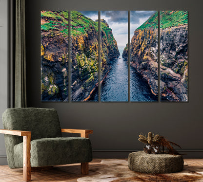 Faroe Islands Denmark Canvas Print-Canvas Print-CetArt-1 Panel-24x16 inches-CetArt