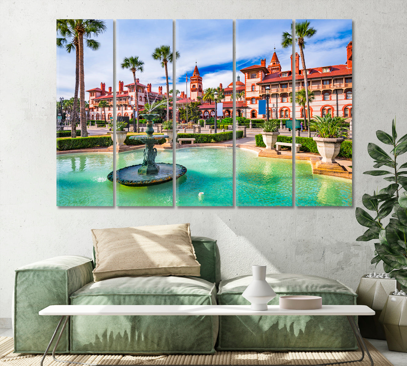 Saint Augustine City Florida United States Canvas Print-Canvas Print-CetArt-1 Panel-24x16 inches-CetArt