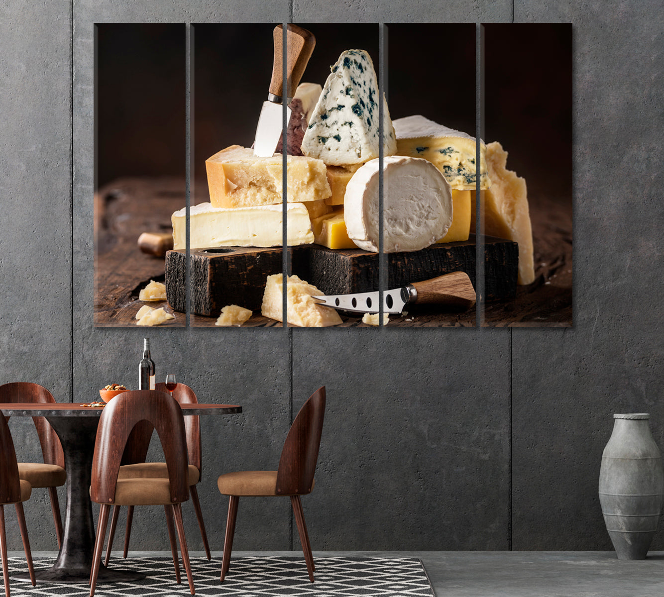 Italian Cheese Assorted Canvas Print-Canvas Print-CetArt-1 Panel-24x16 inches-CetArt