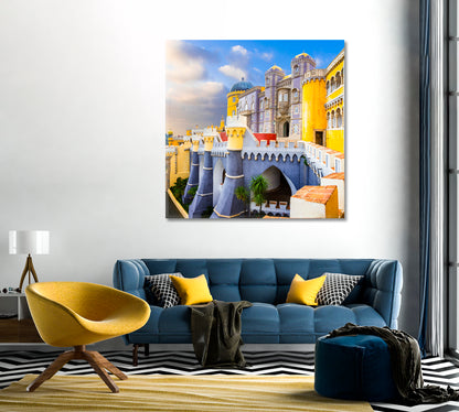 Pena Palace in Portugal Canvas Print-Canvas Print-CetArt-1 panel-12x12 inches-CetArt