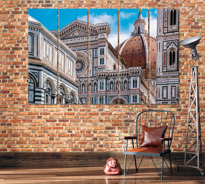 Cathedral Santa Maria Del Fiore Italy Canvas Print-Canvas Print-CetArt-1 Panel-24x16 inches-CetArt