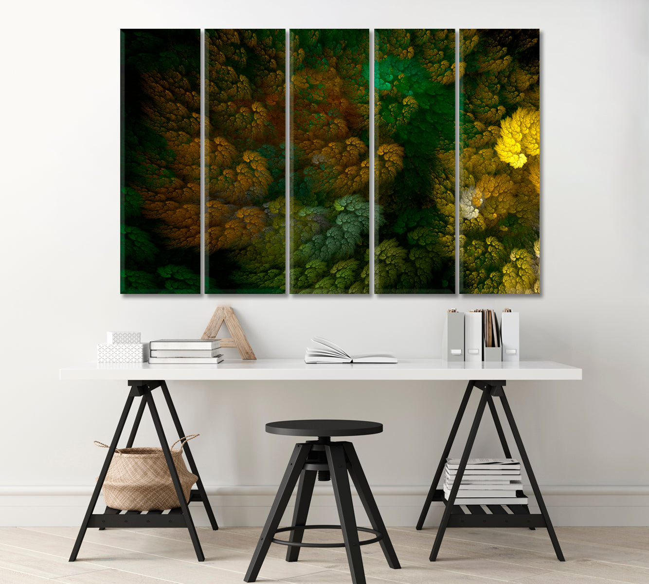 Abstract Multicolor Forest Canvas Print-Canvas Print-CetArt-1 Panel-24x16 inches-CetArt