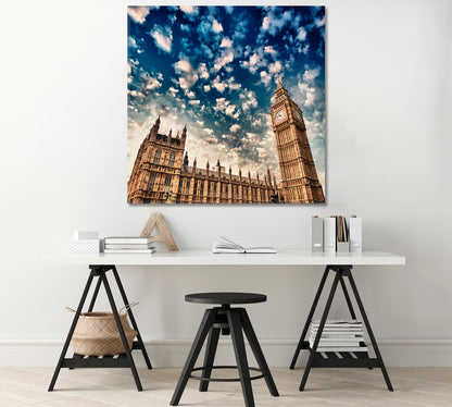 Palace of Westminster London Canvas Print-Canvas Print-CetArt-1 panel-12x12 inches-CetArt