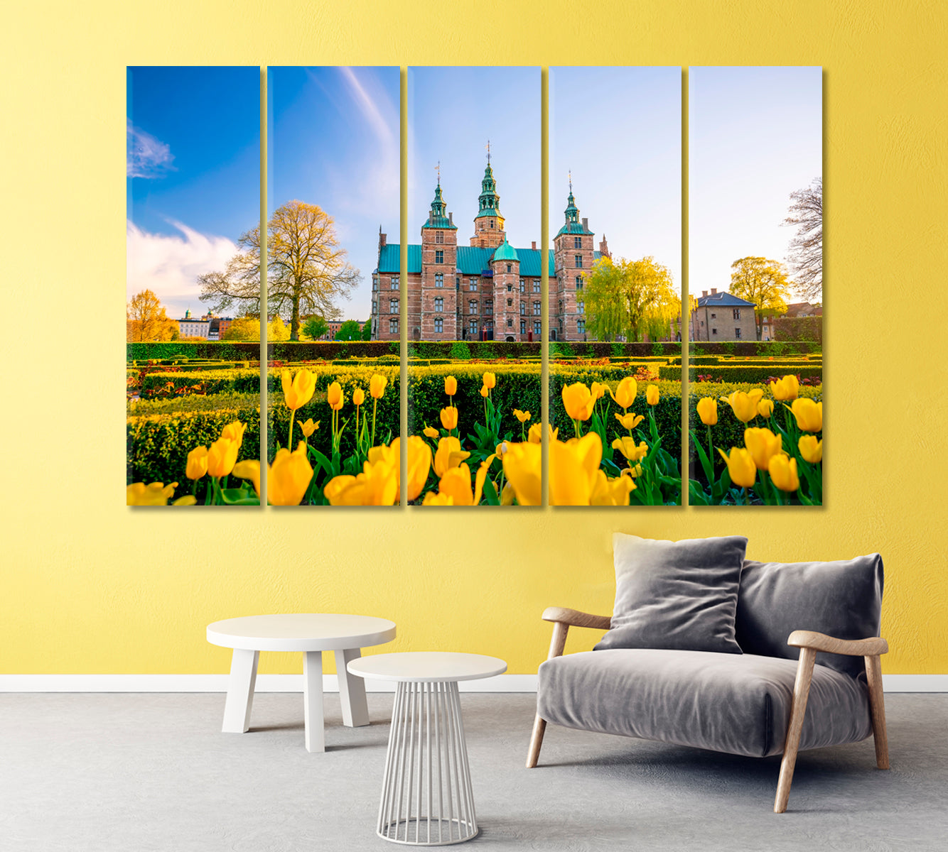 Rosenborg Castle Copenhagen Denmark Canvas Print-Canvas Print-CetArt-1 Panel-24x16 inches-CetArt