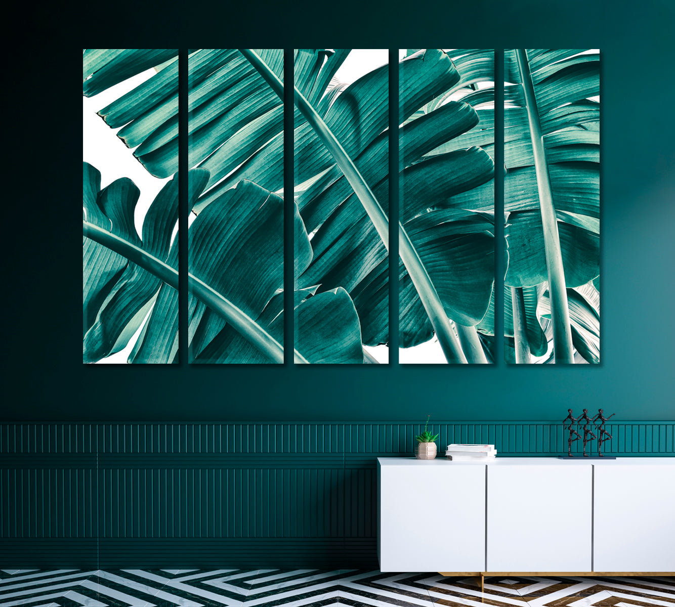 Banana Leaves Canvas Print-Canvas Print-CetArt-1 Panel-24x16 inches-CetArt