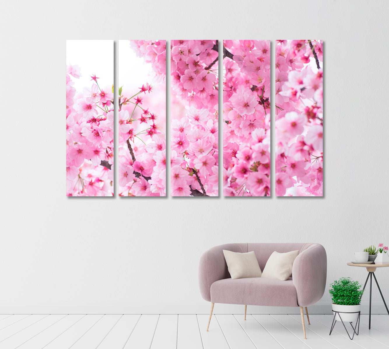 Blooming Japanese Sakura Canvas Print-Canvas Print-CetArt-1 Panel-24x16 inches-CetArt