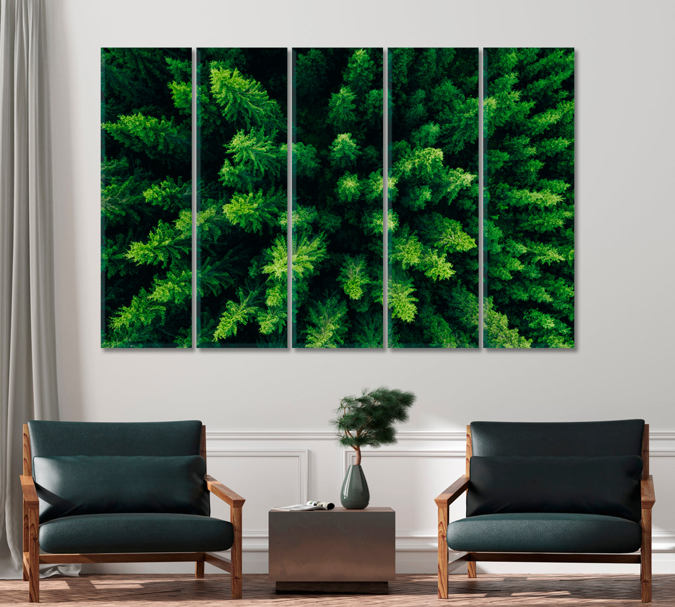 Spruce and Pine Trees Forest Finland Canvas Print-Canvas Print-CetArt-1 Panel-24x16 inches-CetArt