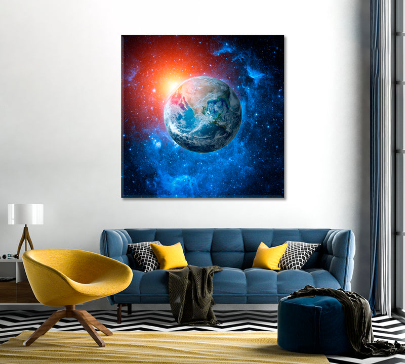 4x4 space Saturn canvas painting - Crazyheiferartwork - Paintings & Prints,  Science & Technology, Aeronautics & Aerospace - ArtPal