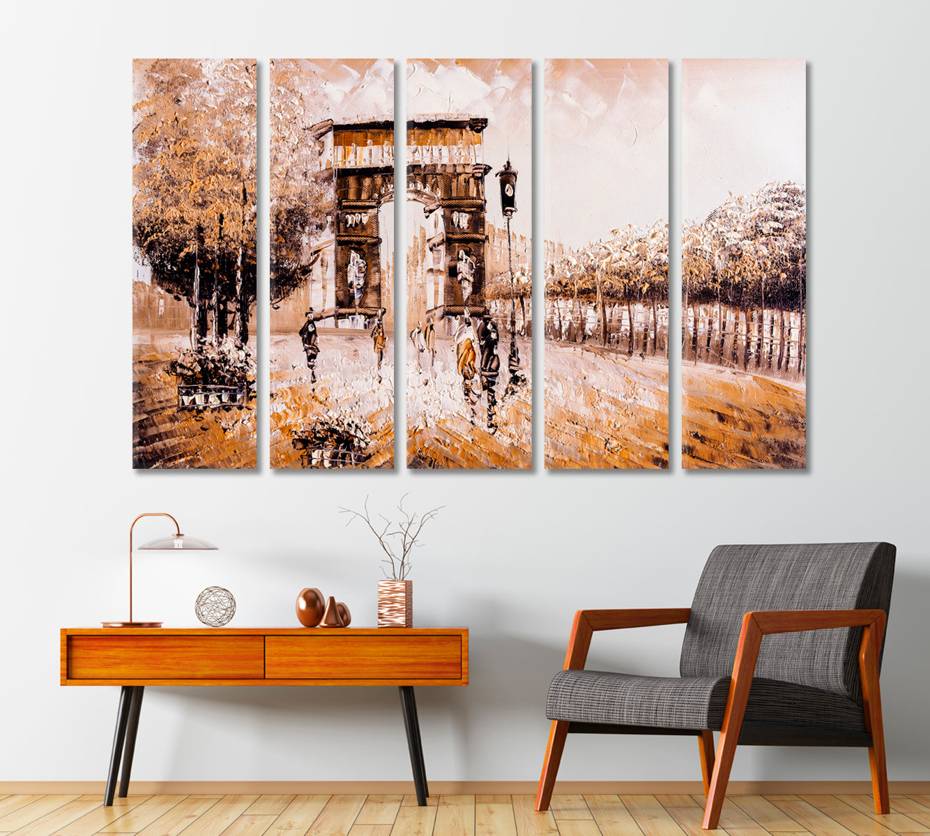 Streets of Paris Canvas Print-Canvas Print-CetArt-1 Panel-24x16 inches-CetArt