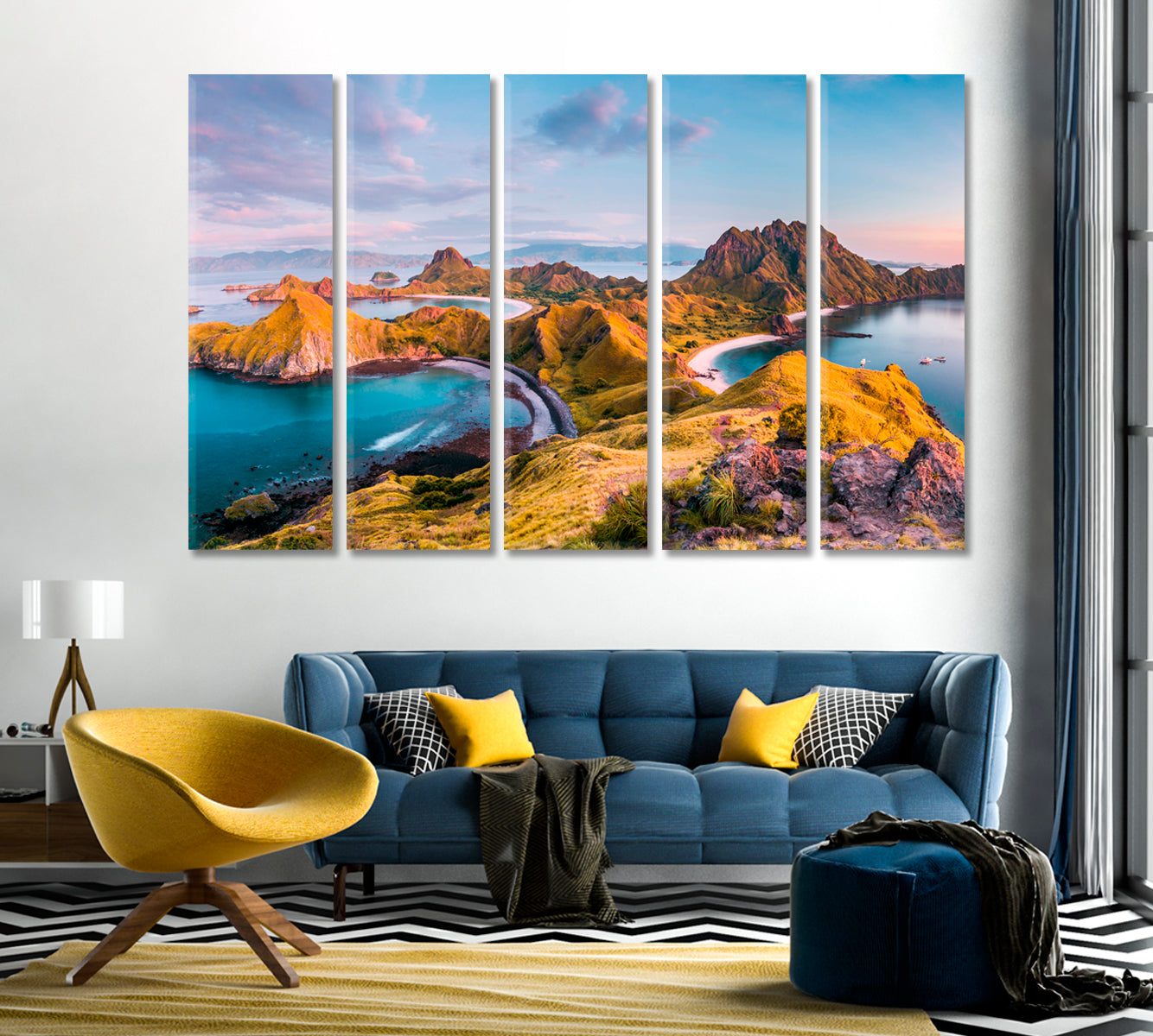 Padar Island Komodo National Park Indonesia Canvas Print-Canvas Print-CetArt-1 Panel-24x16 inches-CetArt