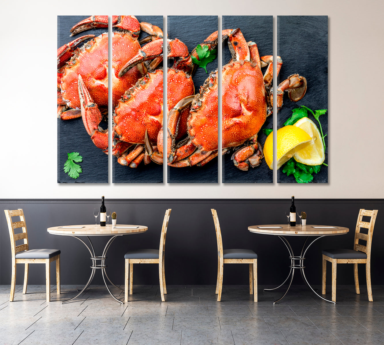 Crabs Canvas Print-Canvas Print-CetArt-1 Panel-24x16 inches-CetArt
