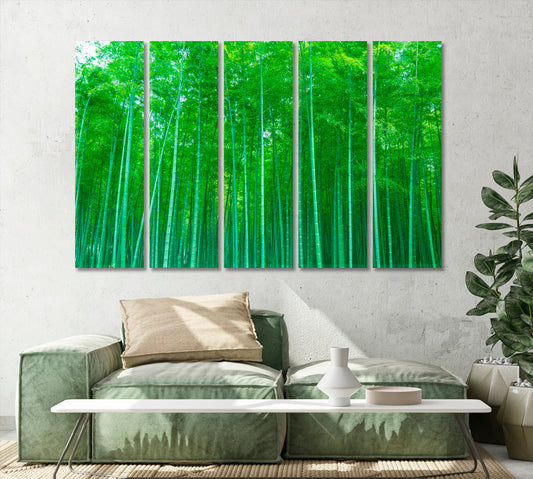 Dense Bamboo Forest Canvas Print-Canvas Print-CetArt-1 Panel-24x16 inches-CetArt