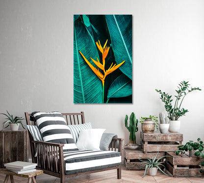 Bird of Paradise Crane Flower Canvas Print-Canvas Print-CetArt-1 panel-16x24 inches-CetArt