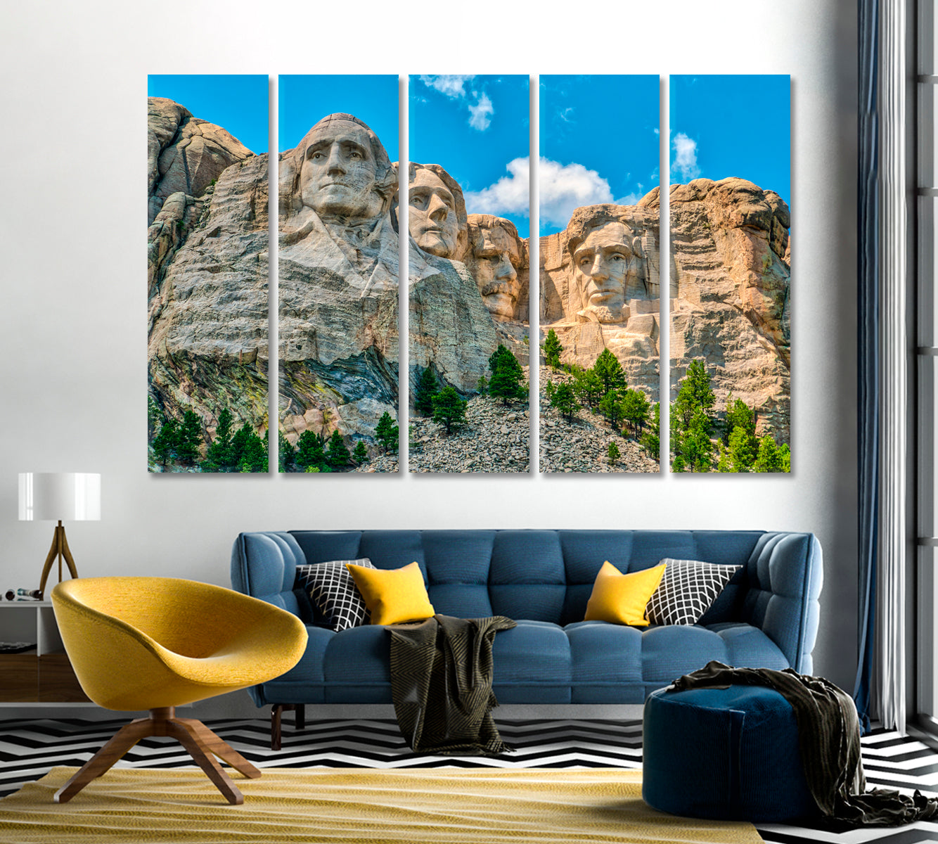 Mount Rushmore Canvas Print-Canvas Print-CetArt-1 Panel-24x16 inches-CetArt