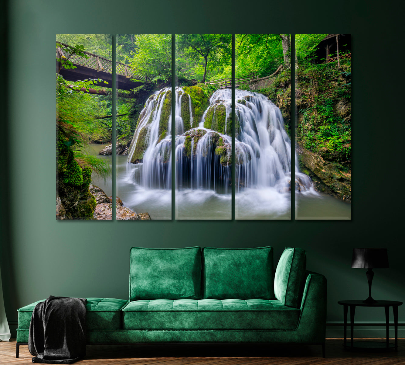 Bigar Cascade Falls Romania Canvas Print-Canvas Print-CetArt-1 Panel-24x16 inches-CetArt