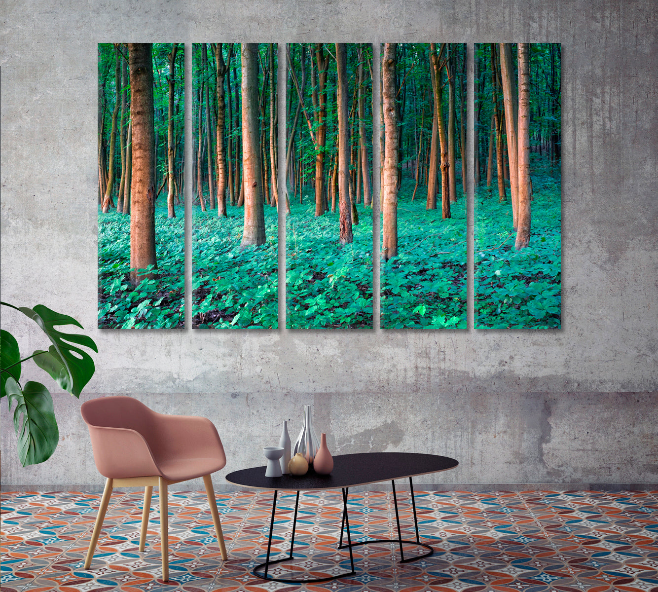 Oak Forest Canvas Print-Canvas Print-CetArt-1 Panel-24x16 inches-CetArt