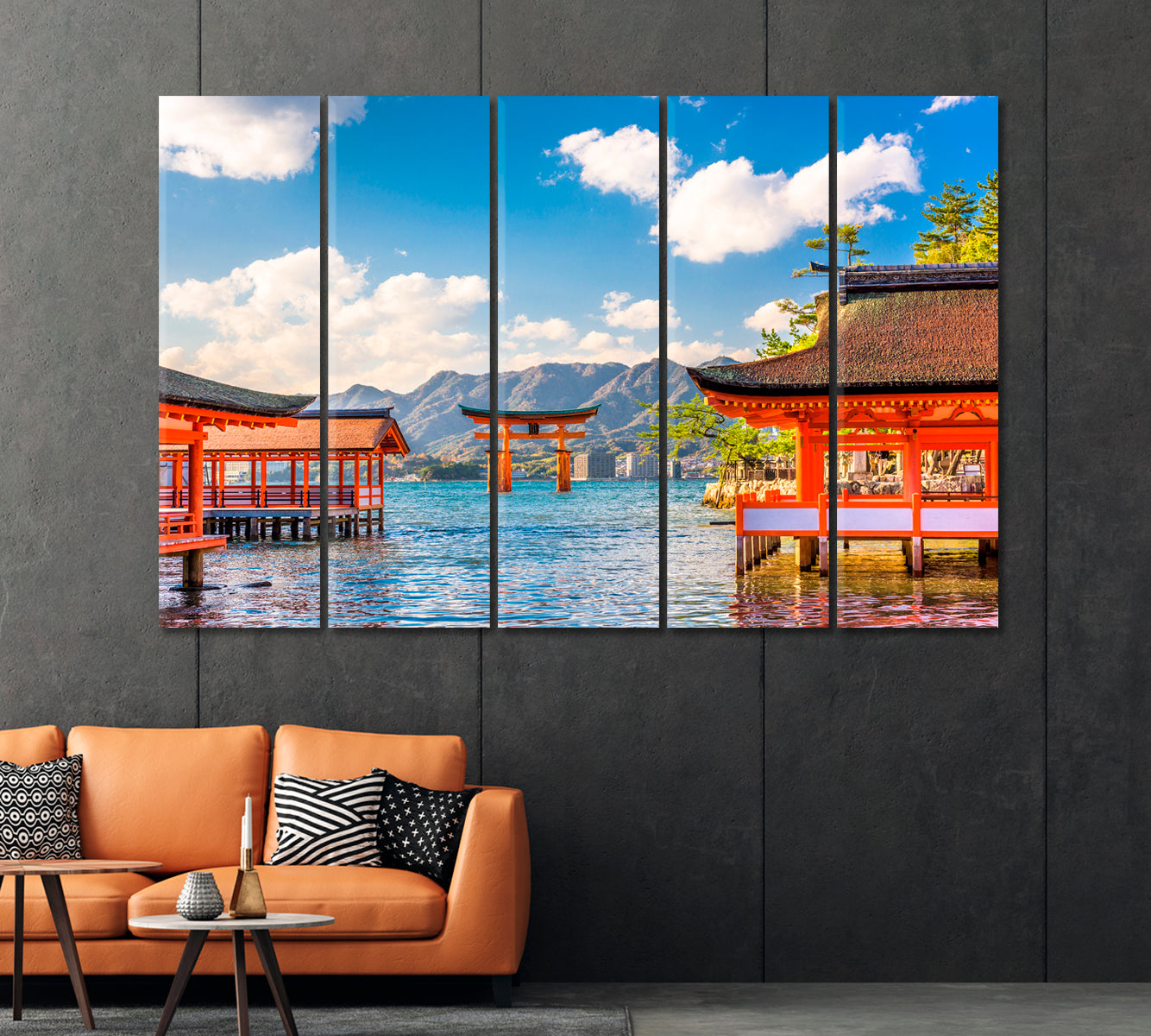Itsukushima Shrine on Miyajima Island Japan Canvas Print-Canvas Print-CetArt-1 Panel-24x16 inches-CetArt
