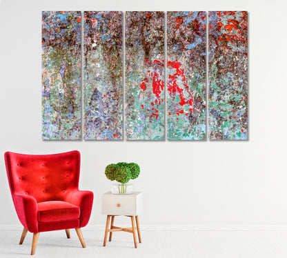 Abstract Cracked Wall Effect Canvas Print-Canvas Print-CetArt-1 Panel-24x16 inches-CetArt