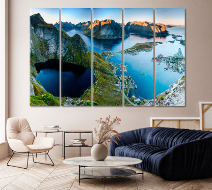 Reine Village Lofoten Islands Norway Canvas Print-Canvas Print-CetArt-1 Panel-24x16 inches-CetArt