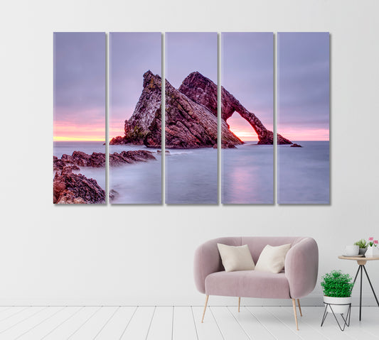 Bow Fiddle Rock Scotland Canvas Print-Canvas Print-CetArt-1 Panel-24x16 inches-CetArt