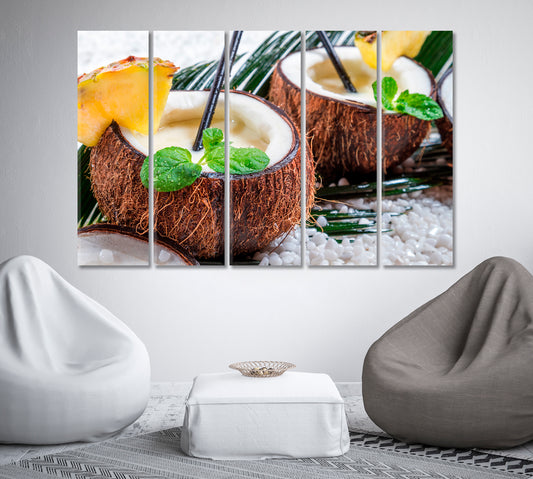 Fresh Coconut Canvas Print-Canvas Print-CetArt-1 Panel-24x16 inches-CetArt
