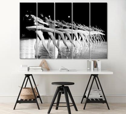 Graceful Ballet Dancers on Stage Canvas Print-Canvas Print-CetArt-1 Panel-24x16 inches-CetArt