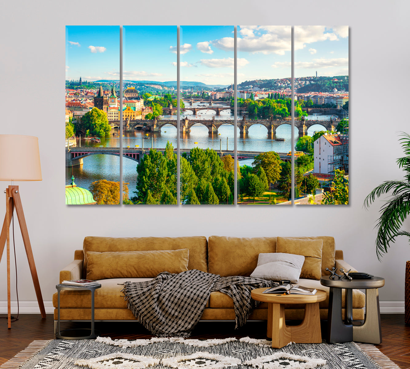 Prague Bridges Canvas Print-Canvas Print-CetArt-1 Panel-24x16 inches-CetArt