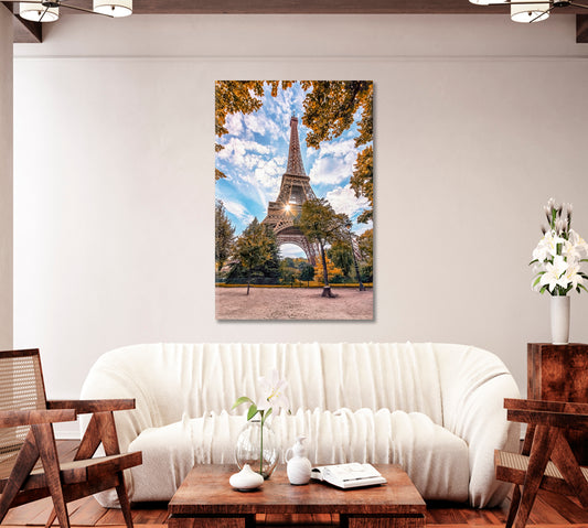 Eiffel Tower in Paris Canvas Print-Canvas Print-CetArt-1 panel-16x24 inches-CetArt