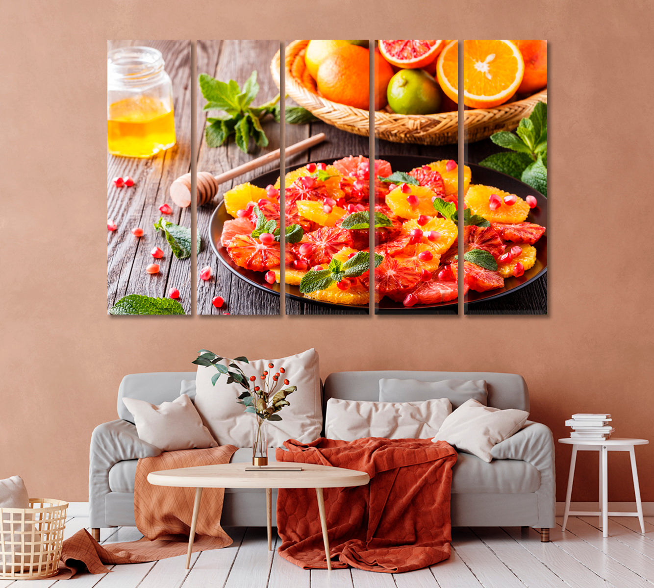 Grapefruit and Oranges Canvas Print-Canvas Print-CetArt-1 Panel-24x16 inches-CetArt