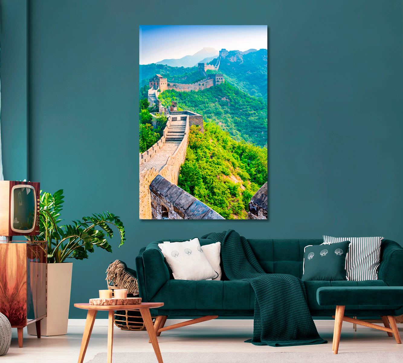 Great Wall of China Canvas Print-Canvas Print-CetArt-1 panel-16x24 inches-CetArt