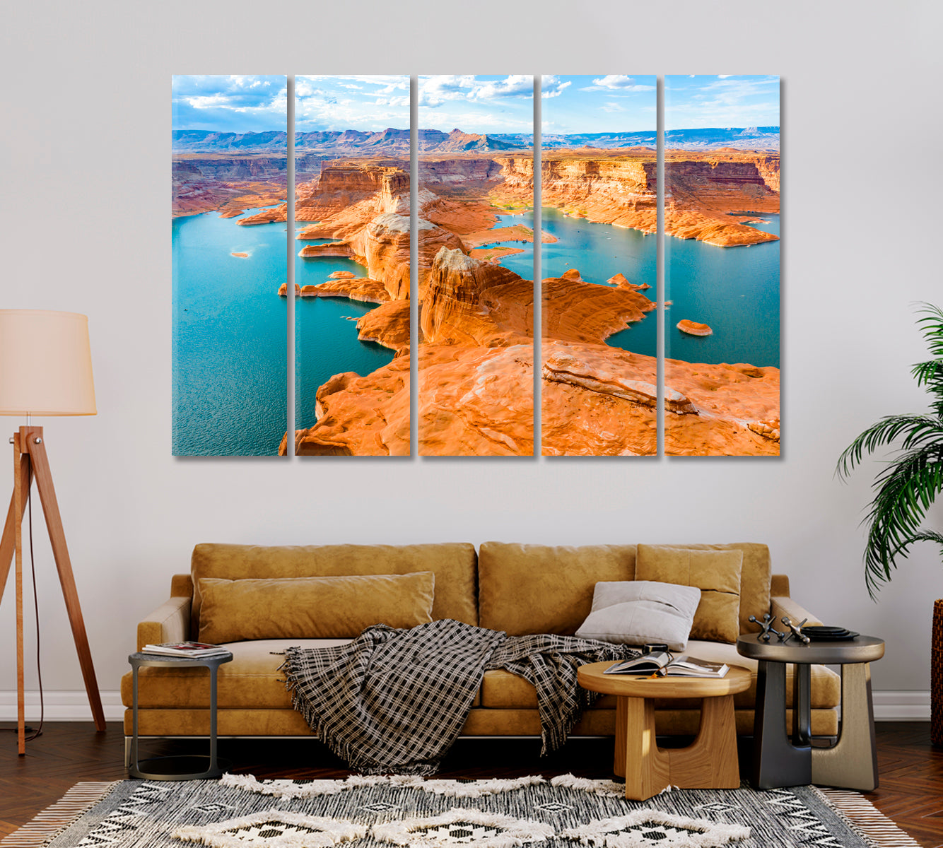 Lake Powell National Park Landscape Canvas Print-Canvas Print-CetArt-1 Panel-24x16 inches-CetArt