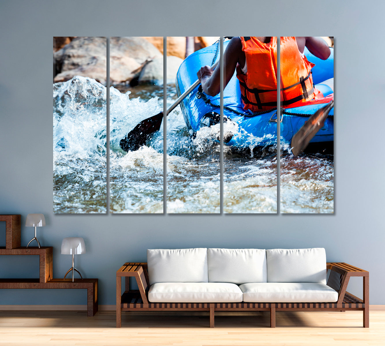 Rafting Canvas Print-Canvas Print-CetArt-1 Panel-24x16 inches-CetArt