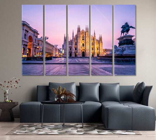 Duomo di Milano Italy Canvas Print-Canvas Print-CetArt-1 Panel-24x16 inches-CetArt