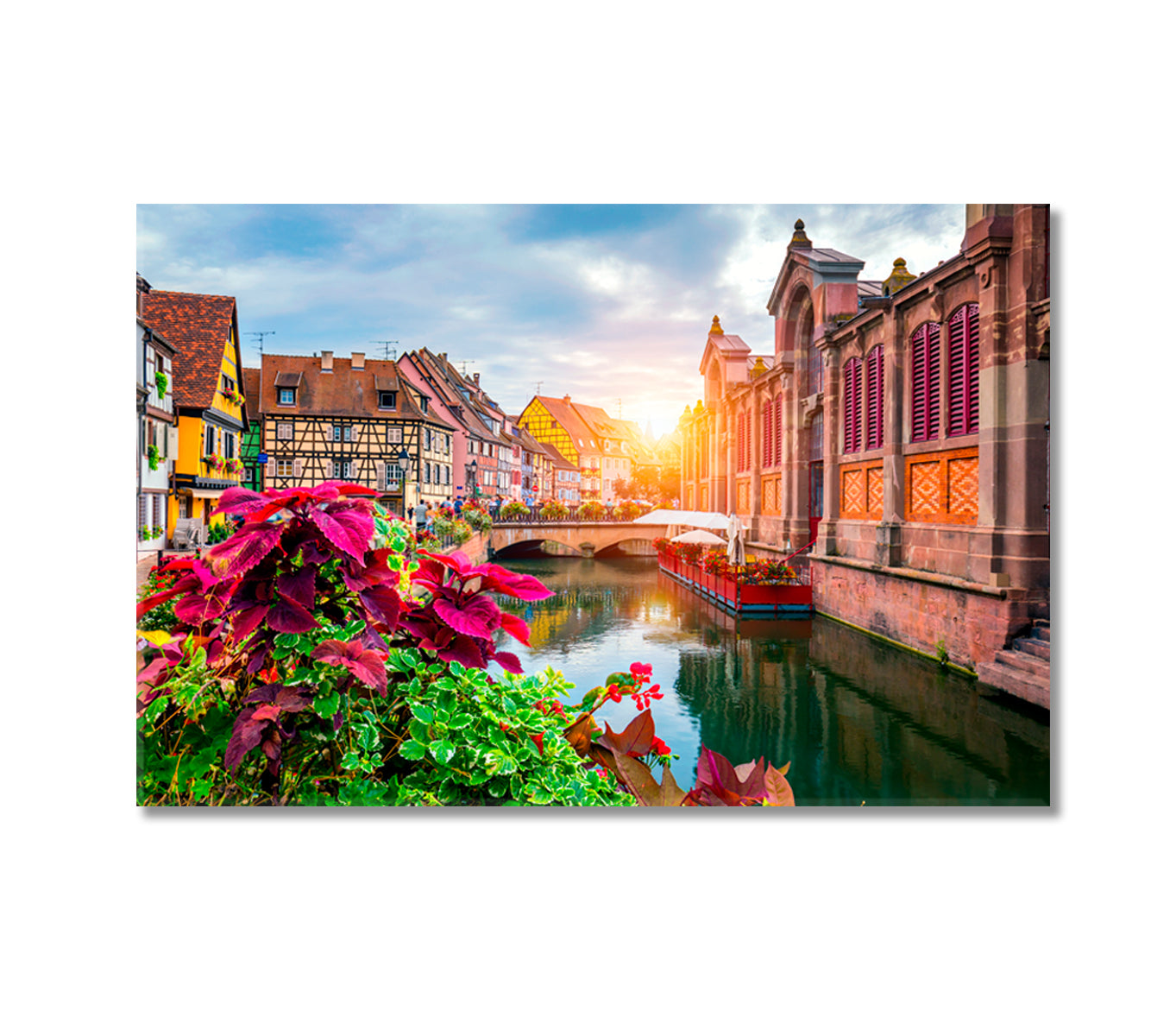 Little Venice Colmar Alsace France Canvas Print-Canvas Print-CetArt-1 Panel-24x16 inches-CetArt