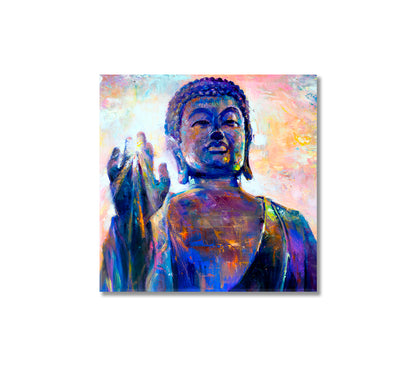 Art Portrait of Buddha Canvas Print-Canvas Print-CetArt-1 panel-12x12 inches-CetArt