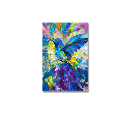 Standing Abstract Hummingbird Bird Canvas Print-Canvas Print-CetArt-1 panel-16x24 inches-CetArt