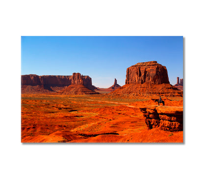 Monument Valley Arizona Utah Navajo Tribal Park Canvas Print-Canvas Print-CetArt-1 Panel-24x16 inches-CetArt