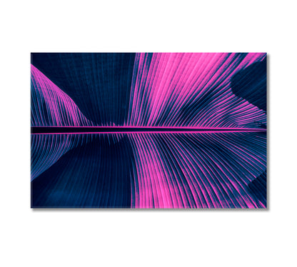 Abstract Purple Palm Leaf Canvas Print-Canvas Print-CetArt-1 Panel-24x16 inches-CetArt