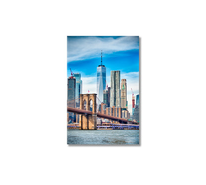 Lower Manhattan New York City Canvas Print-Canvas Print-CetArt-1 panel-16x24 inches-CetArt