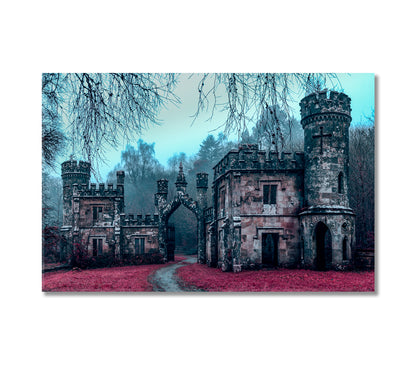 Mystical Old Castle Canvas Print-Canvas Print-CetArt-1 Panel-24x16 inches-CetArt